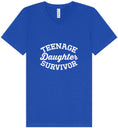 Load image into Gallery viewer, Teenage Daughter Survivor Unisex V-Neck Shirt
