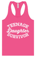 Load image into Gallery viewer, Teenage Daughter Survivor Women's Racerback Tank
