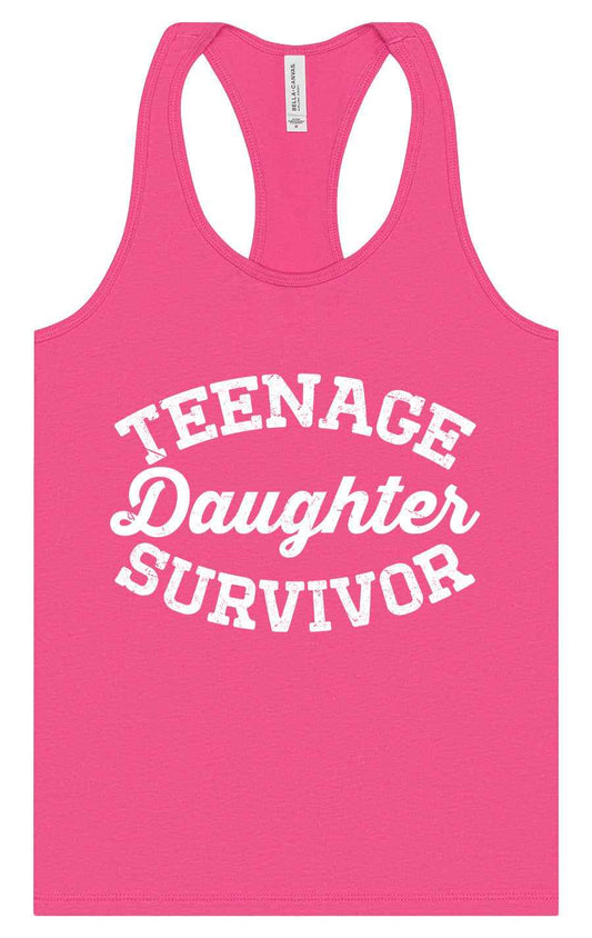 Teenage Daughter Survivor Women's Racerback Tank
