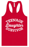 Load image into Gallery viewer, Teenage Daughter Survivor Women's Racerback Tank
