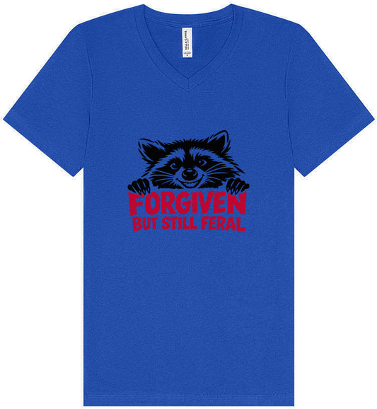 Forgiven Still Feral Unisex V-Neck Shirt