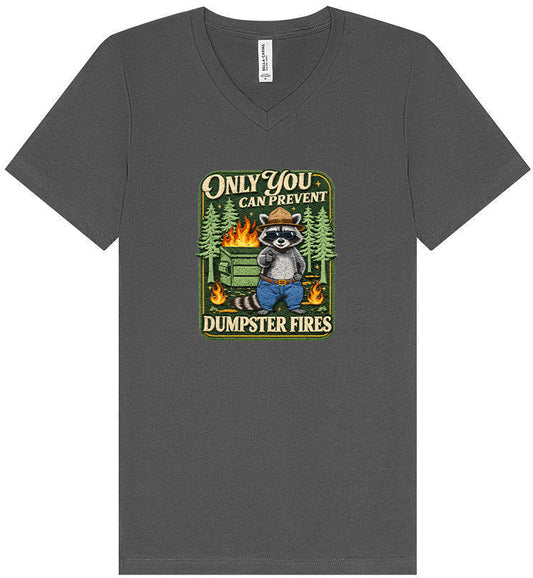Prevent Dumpster Fires Unisex V-Neck Shirt