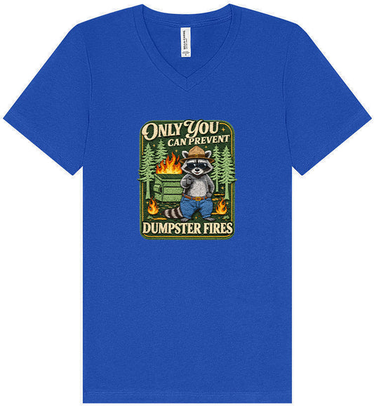 Prevent Dumpster Fires Unisex V-Neck Shirt