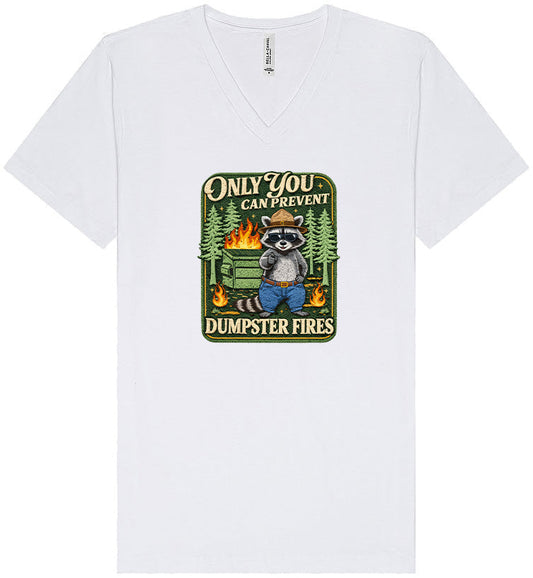 Prevent Dumpster Fires Unisex V-Neck Shirt