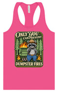 Load image into Gallery viewer, Prevent Dumpster Fires Women's Racerback Tank
