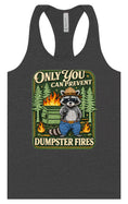 Load image into Gallery viewer, Prevent Dumpster Fires Women's Racerback Tank
