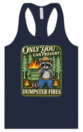 Load image into Gallery viewer, Prevent Dumpster Fires Women's Racerback Tank

