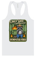 Load image into Gallery viewer, Prevent Dumpster Fires Women's Racerback Tank
