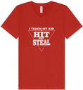 Load image into Gallery viewer, Hit and Steal Unisex V-Neck Shirt
