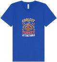 Load image into Gallery viewer, Coolest Turkey at the Table Unisex V-Neck Shirt
