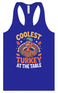 Load image into Gallery viewer, Coolest Turkey at the Table Women's Racerback Tank
