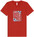Load image into Gallery viewer, Loves Jesus and America Too Unisex V-Neck Shirt
