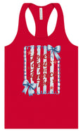 Load image into Gallery viewer, Loves Jesus and America Too Women's Racerback Tank
