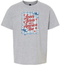 Load image into Gallery viewer, Loves Jesus and America Too Children's Gildan Soft Shirt

