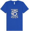 Load image into Gallery viewer, Photography is a Love Affair Unisex V-Neck Shirt
