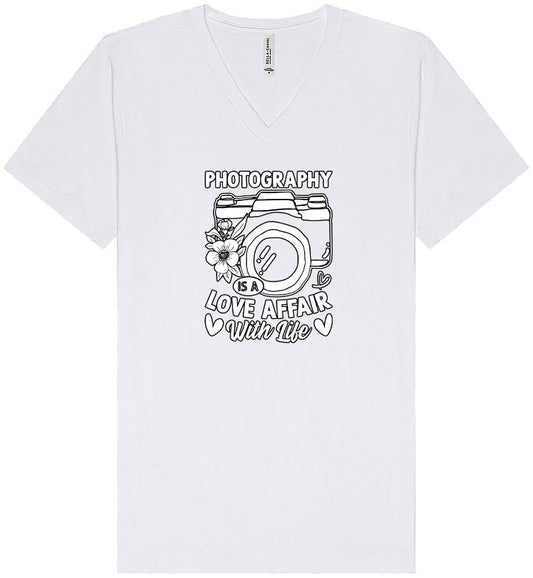 Photography is a Love Affair Unisex V-Neck Shirt