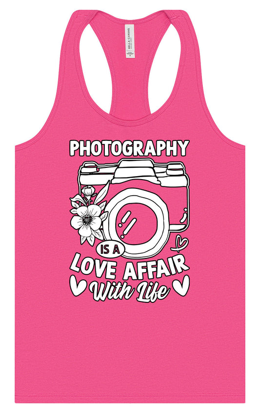 Photography is a Love Affair Women's Racerback Tank