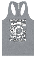 Load image into Gallery viewer, Photography is a Love Affair Women's Racerback Tank
