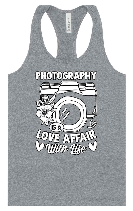 Photography is a Love Affair Women's Racerback Tank