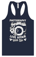 Load image into Gallery viewer, Photography is a Love Affair Women's Racerback Tank
