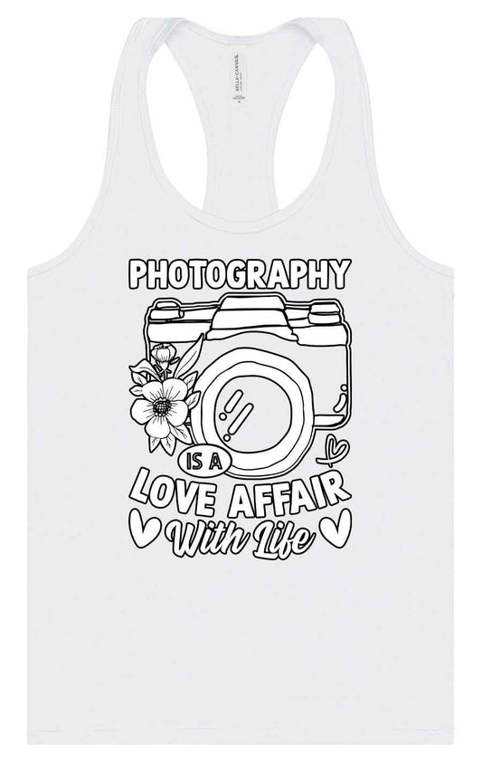 Photography is a Love Affair Women's Racerback Tank
