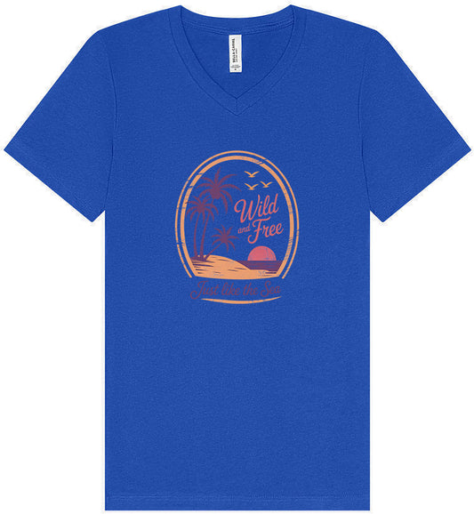 Just Like the Sea Unisex V-Neck Shirt