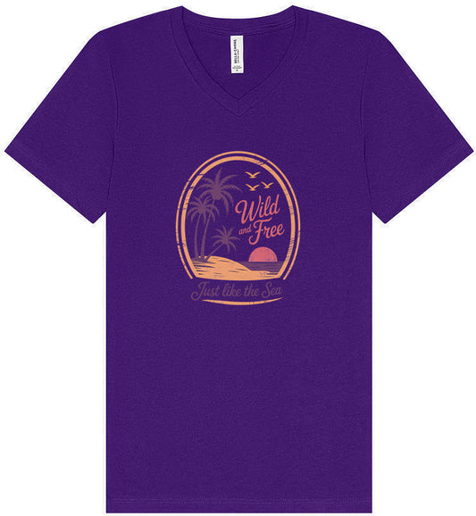 Just Like the Sea Unisex V-Neck Shirt