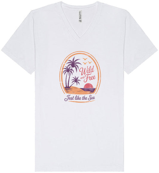 Just Like the Sea Unisex V-Neck Shirt
