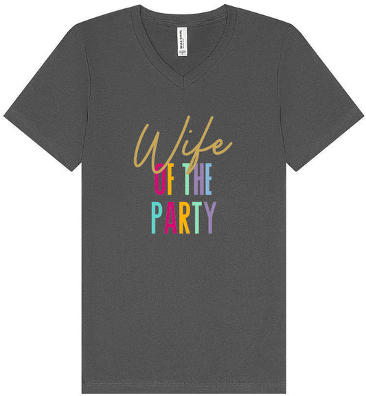 The Wife of the Party Unisex V-Neck Shirt