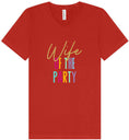 Load image into Gallery viewer, The Wife of the Party Unisex V-Neck Shirt
