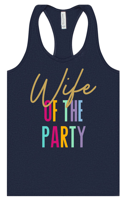 The Wife of the Party Women's Racerback Tank