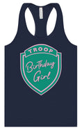Load image into Gallery viewer, Troop Birthday Girl Women's Racerback Tank
