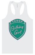 Load image into Gallery viewer, Troop Birthday Girl Women's Racerback Tank
