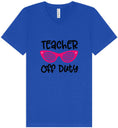 Load image into Gallery viewer, Teacher Off Duty Unisex V-Neck Shirt
