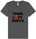 Load image into Gallery viewer, Teach Love Inspire Unisex V-Neck Shirt

