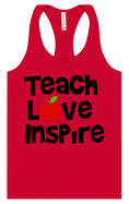 Load image into Gallery viewer, Teach Love Inspire Women's Racerback Tank
