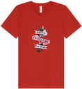 Load image into Gallery viewer, Tattoos, Pretty Eyes, Thick Thighs Unisex V-Neck Shirt
