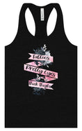 Load image into Gallery viewer, Tattoos, Pretty Eyes, Thick Thighs Women's Racerback Tank
