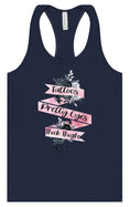Load image into Gallery viewer, Tattoos, Pretty Eyes, Thick Thighs Women's Racerback Tank
