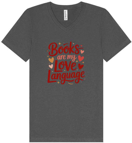 Books are my Love Language Unisex V-Neck Shirt