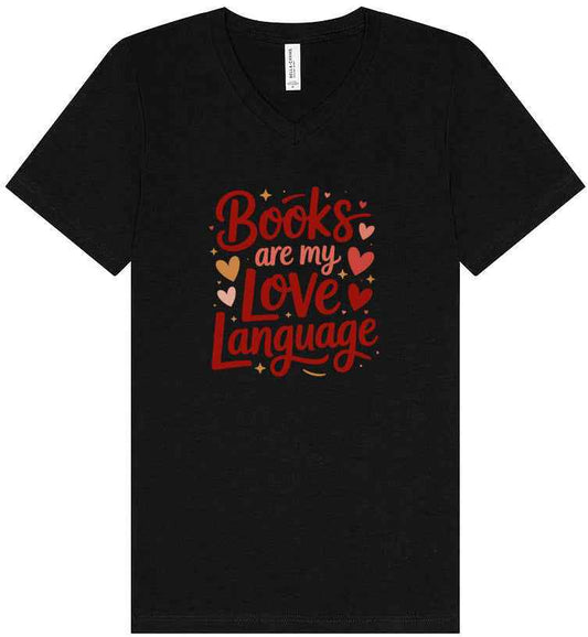 Books are my Love Language Unisex V-Neck Shirt