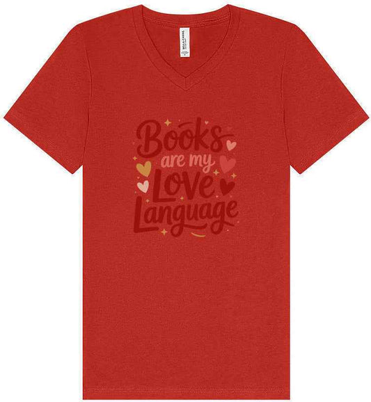 Books are my Love Language Unisex V-Neck Shirt