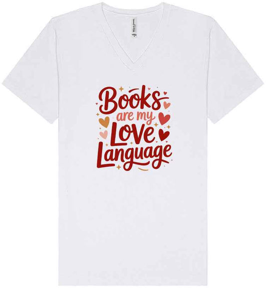 Books are my Love Language Unisex V-Neck Shirt