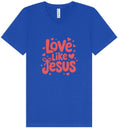 Load image into Gallery viewer, Love Like Jesus Unisex V-Neck Shirt
