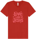 Load image into Gallery viewer, Love Like Jesus Unisex V-Neck Shirt
