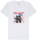 Load image into Gallery viewer, Red, White, Feral Unisex V-Neck Shirt
