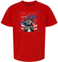Load image into Gallery viewer, Red, White, Feral Children's Gildan Soft Shirt
