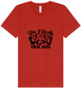 Load image into Gallery viewer, Really Do Need All These Dogs Unisex V-Neck Shirt
