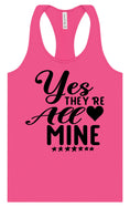Load image into Gallery viewer, Yes They're All Mine Women's Racerback Tank
