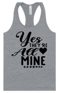 Load image into Gallery viewer, Yes They're All Mine Women's Racerback Tank
